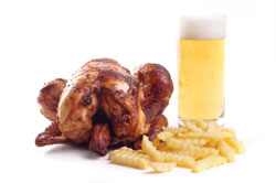 Chicken and beer