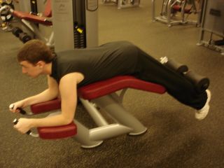 Lying hamstrings -- starting position 