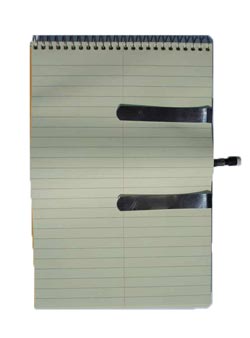 notebook for recording weight loss