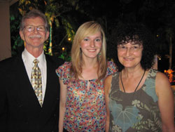 Dr. Dan, daughter Amanda, wife Danuta